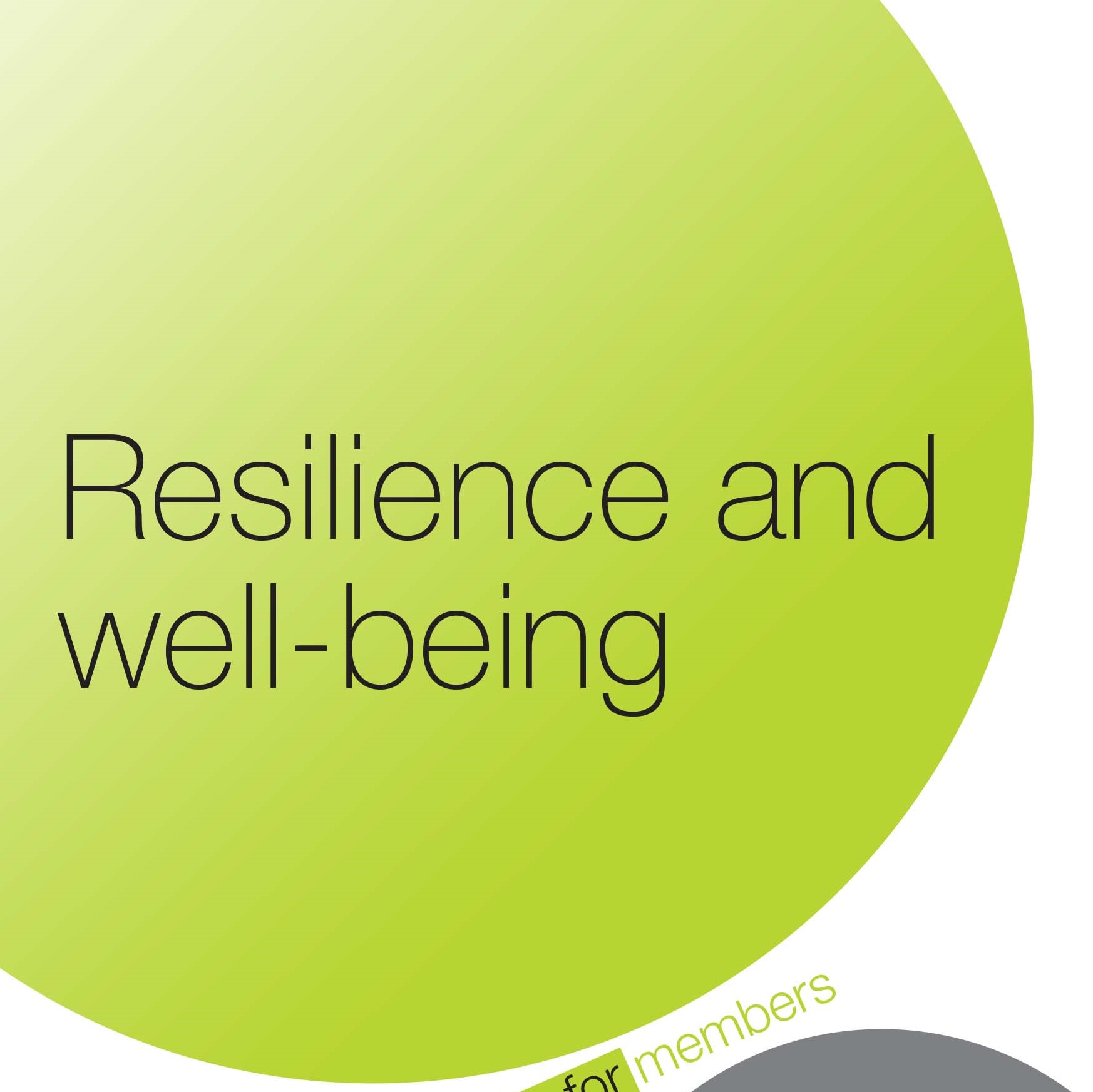 Resilience and well-being